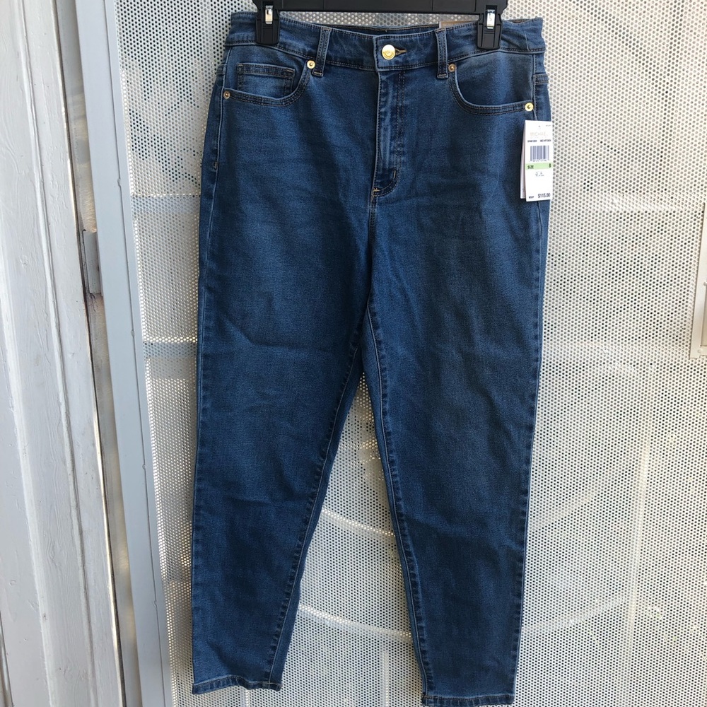 Michael Kors Women’s Skinny Jeans in Dark Blue Wash